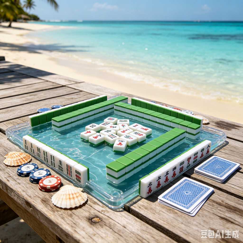 vivid color print mahjong set
